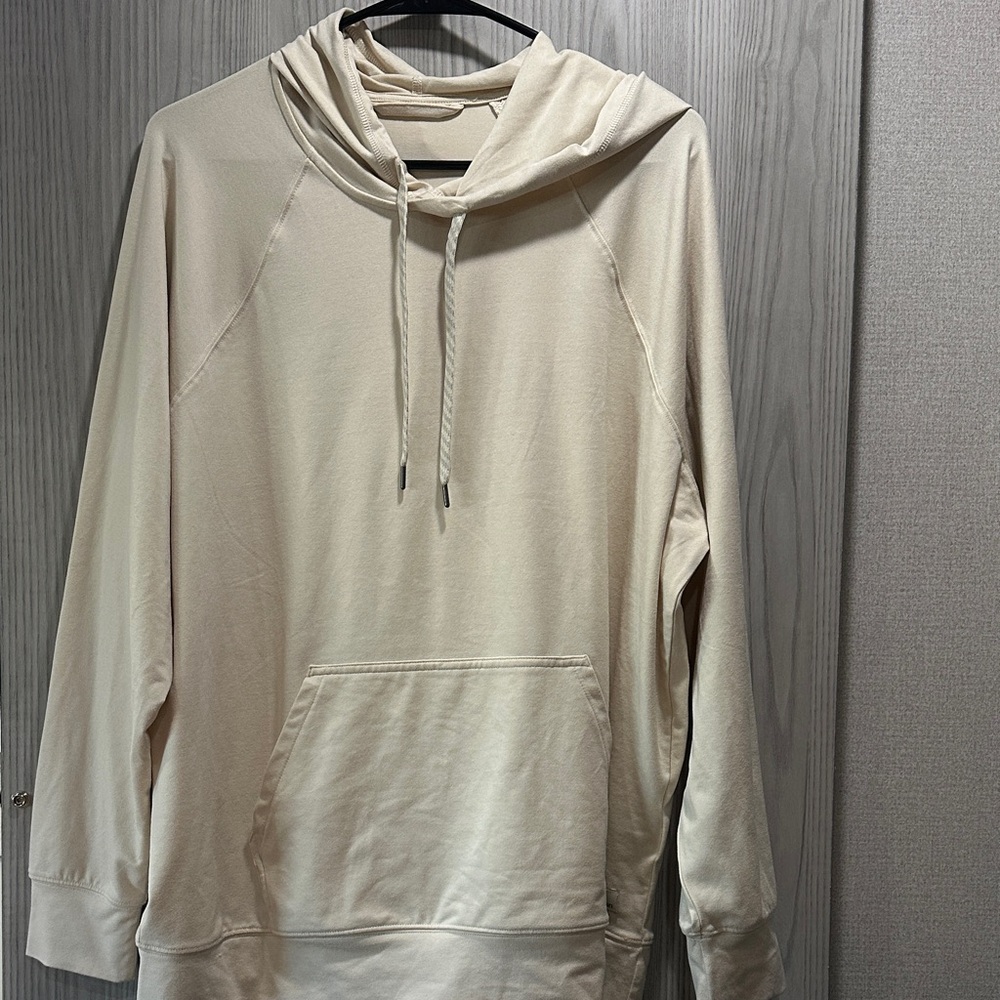 Vuori Men's Cream Lightweight Hoodie